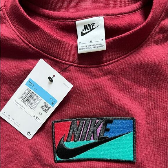 Nike NSW Club Crew Fleece Pullover Team Red - Picture 7 of 10